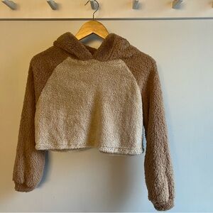 SHEIN Brown and Cream Teddy Jacket